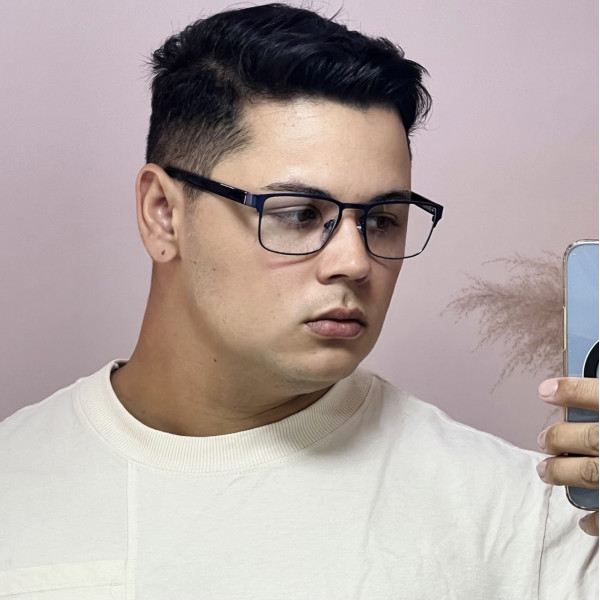 Armação de Óculos AQ240505 Quadrado Azul